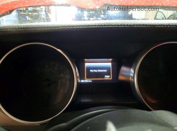 1FA6P8THXL5111643 2020 FORD MUSTANG Red Вид щитка приладів