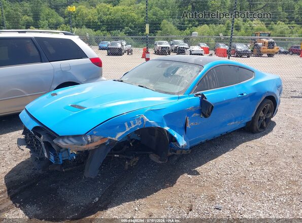 1FA6P8THXN5109331 2022 FORD MUSTANG Light Blue Передняя левая четверть