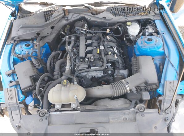 1FA6P8THXN5109331 2022 FORD MUSTANG Light Blue Вид сзади