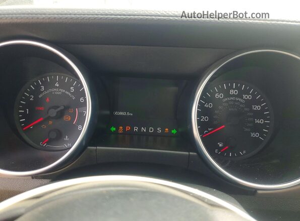 1FA6P8THXP5108604 2023 FORD MUSTANG Silver ხელსაწყოთა პანელის ხედი