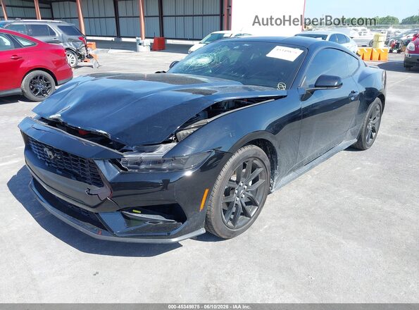 1FA6P8THXS5128764 2025 FORD MUSTANG Black Vista tres cuartos delantera izquierda