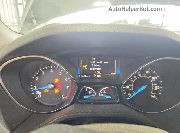 1FADP3E20HL244840 2017 FORD FOCUS Gray Вид щитка приладів