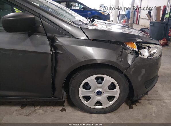 1FADP3E20HL252971 2017 FORD FOCUS Gray Front view