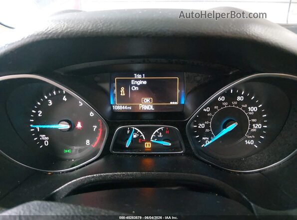 1FADP3E20HL252971 2017 FORD FOCUS Gray Rear seats view