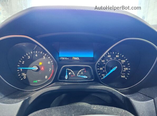 1FADP3E21HL301272 2017 FORD FOCUS Черный Вид щитка приборов
