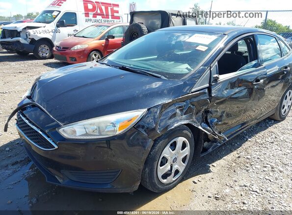 1FADP3E22GL208131 2016 FORD FOCUS Black Widok z przodu
