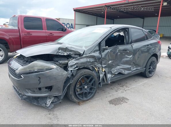 1FADP3E23HL318641 2017 FORD FOCUS Gray Przód lewy