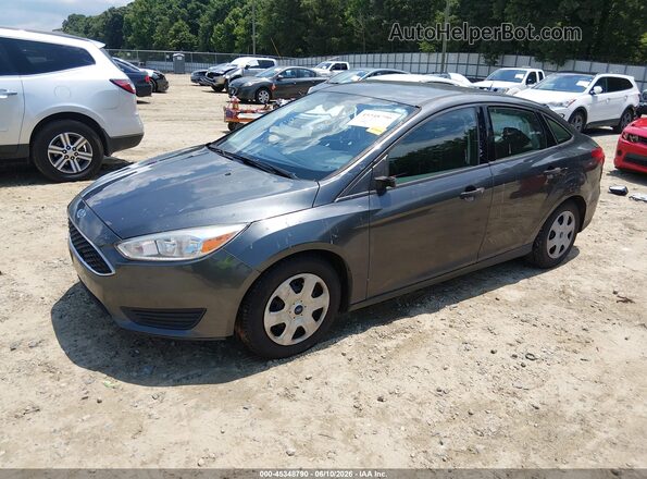 1FADP3E25JL255225 2018 FORD FOCUS Gray Առջևի ձախ երեք քառորդ տեսարան