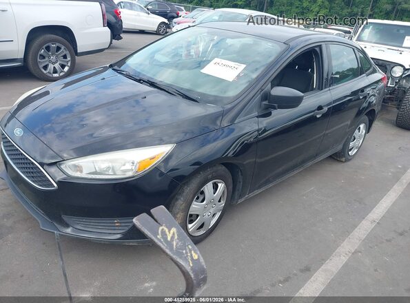 1FADP3E27HL251672 2017 FORD FOCUS Black Առջևի ձախ երեք քառորդ տեսարան