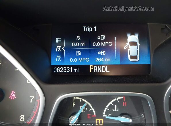 1FADP3E2XGL383341 2016 FORD FOCUS Black Instrument cluster view