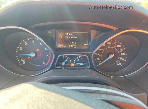 1FADP3F20GL300031 2016 FORD FOCUS Gray Вид щитка приладів