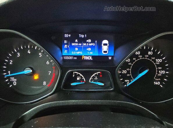 1FADP3F20GL354509 2016 FORD FOCUS Gray 