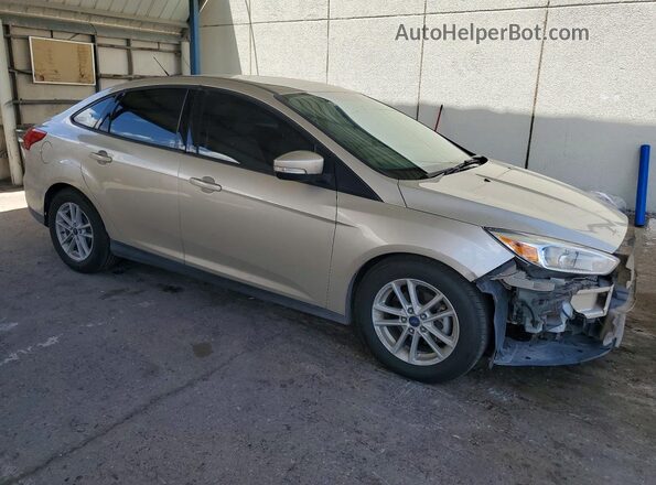 1FADP3F20HL245260 2017 FORD FOCUS Бежевый Передняя правая четверть