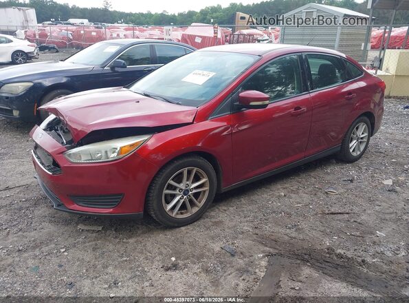 1FADP3F20HL311905 2017 FORD FOCUS Red Front left