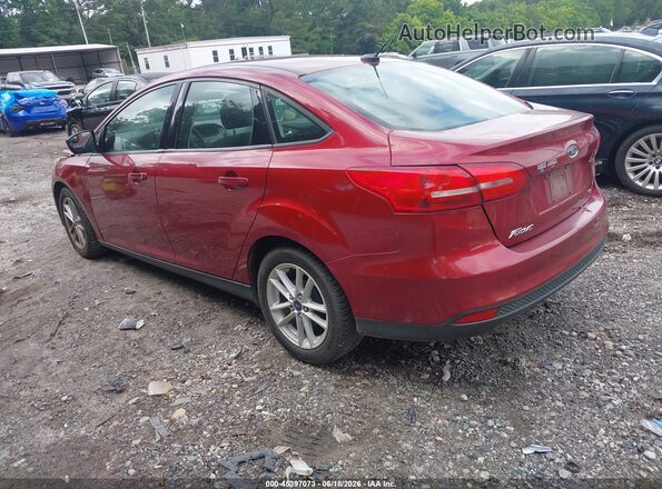 1FADP3F20HL311905 2017 FORD FOCUS Red Rear left