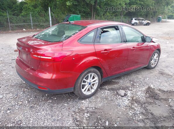 1FADP3F20HL311905 2017 FORD FOCUS Red Rear right