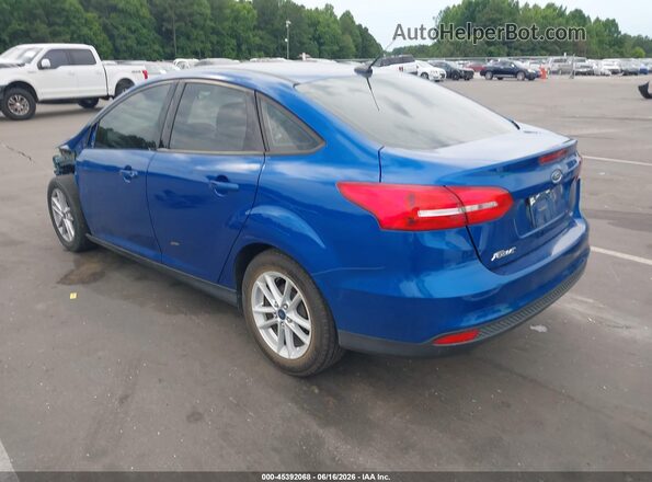 1FADP3F20JL263957 2018 FORD FOCUS Blue Tył lewy
