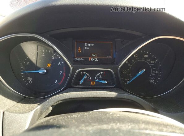1FADP3F20JL319055 2018 FORD FOCUS Red Вид щитка приладів