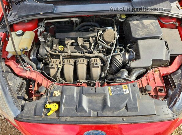 1FADP3F21GL231298 2016 FORD FOCUS Красный Вид задней части салона