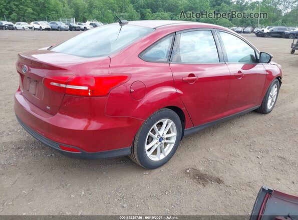 1FADP3F21GL304007 2016 FORD FOCUS Red Tył prawy