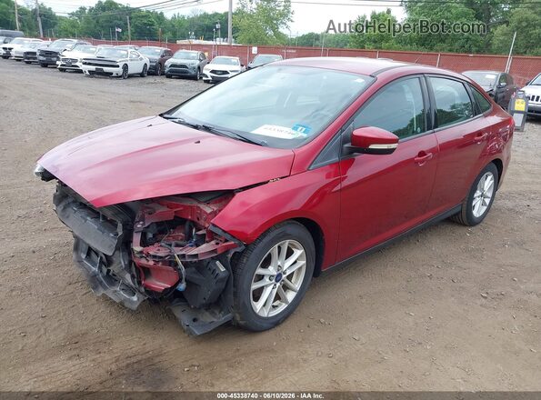 1FADP3F21GL304007 2016 FORD FOCUS Красный Передняя левая четверть