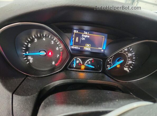 1FADP3F21GL310342 2016 FORD FOCUS Black Instrument cluster view
