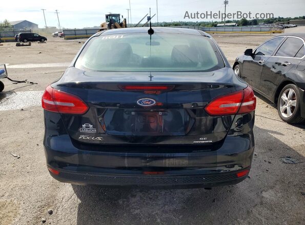 1FADP3F21GL343468 2016 FORD FOCUS Black Rear view