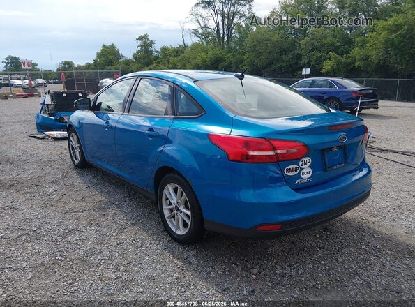 1FADP3F21GL381153 2016 FORD FOCUS Blue Rear left