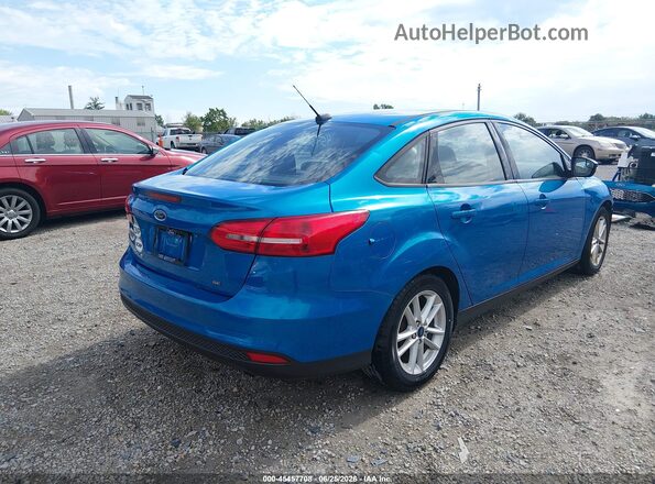 1FADP3F21GL381153 2016 FORD FOCUS Blue Rear right