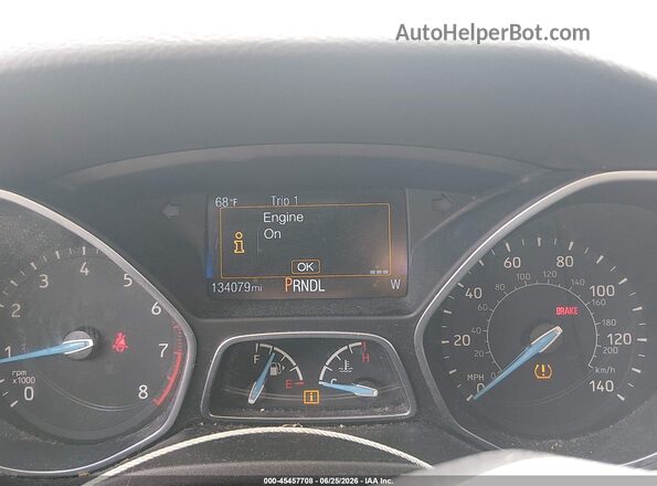 1FADP3F21GL381153 2016 FORD FOCUS Blue Rear seats view