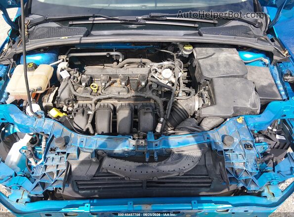 1FADP3F21GL381153 2016 FORD FOCUS Blue Rear view