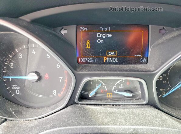 1FADP3F21JL209793 2018 FORD FOCUS Silver Вид щитка приладів