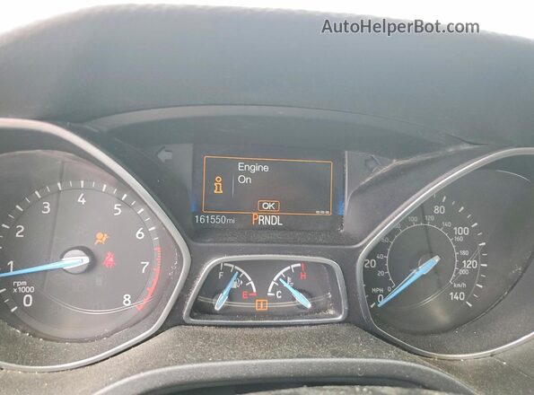 1FADP3F21JL257438 2018 FORD FOCUS Белый Вид щитка приборов