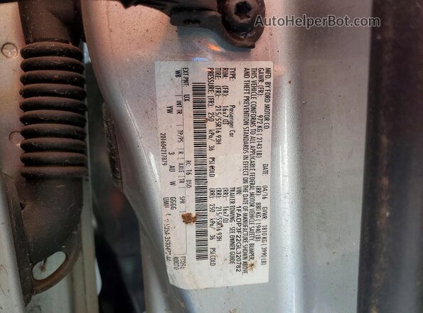 1FADP3F22GL320782 2016 FORD FOCUS Silver 