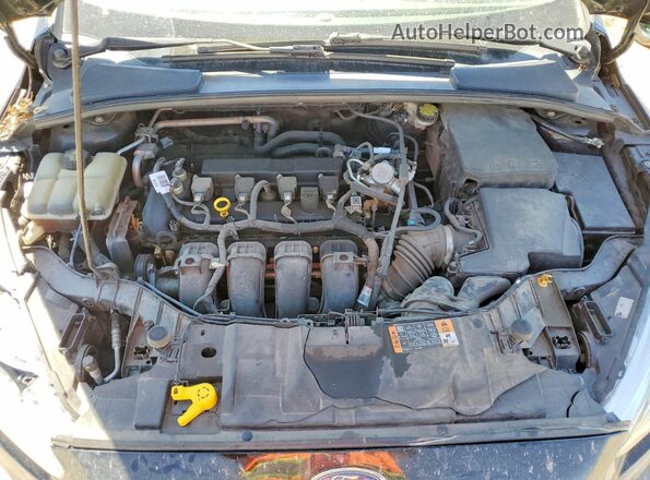 1FADP3F22GL379427 2016 FORD FOCUS Черный Вид задней части салона