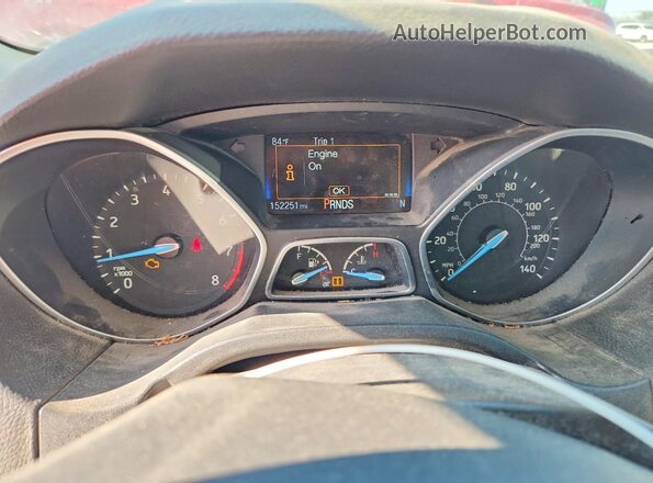 1FADP3F22GL379427 2016 FORD FOCUS Черный Вид щитка приборов
