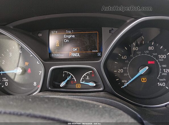 1FADP3F22GL383204 2016 FORD FOCUS Silver Vista de los asientos traseros