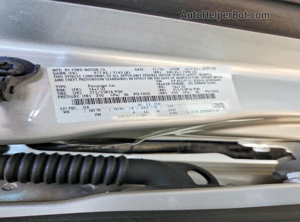 1FADP3F22HL200949 2017 FORD FOCUS Silver 