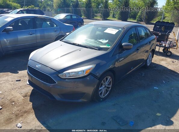 1FADP3F22JL201928 2018 FORD FOCUS Gray Vista tres cuartos delantera izquierda