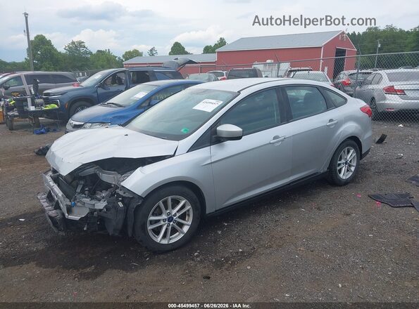 1FADP3F22JL273146 2018 FORD FOCUS Silver წინა მარცხენა ხედი სამი მეოთხედიდან