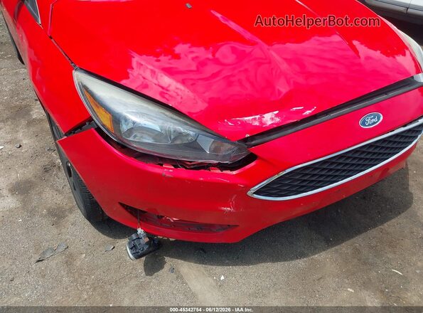 1FADP3F23GL219802 2016 FORD FOCUS Red Widok z przodu