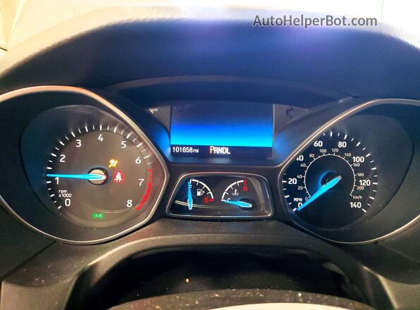 1FADP3F23HL339598 2017 FORD FOCUS Gray Вид щитка приладів