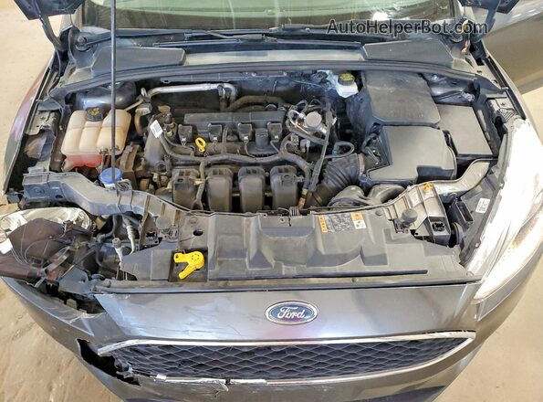 1FADP3F23HL339598 2017 FORD FOCUS Gray Вид задньої частини салону