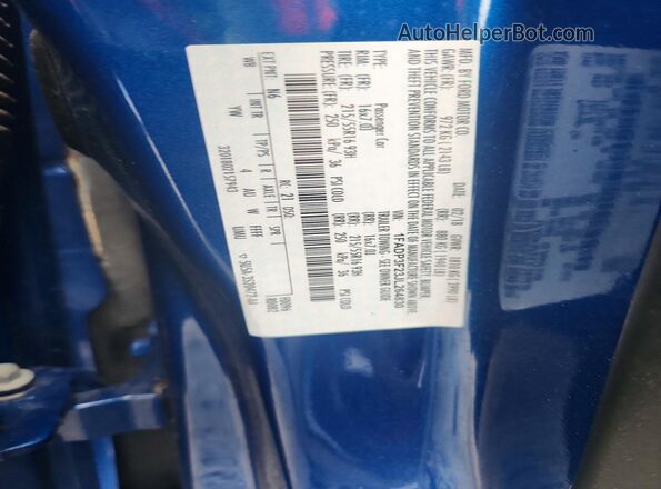 1FADP3F23JL264830 2018 FORD FOCUS Blue Вид підкапотного простору