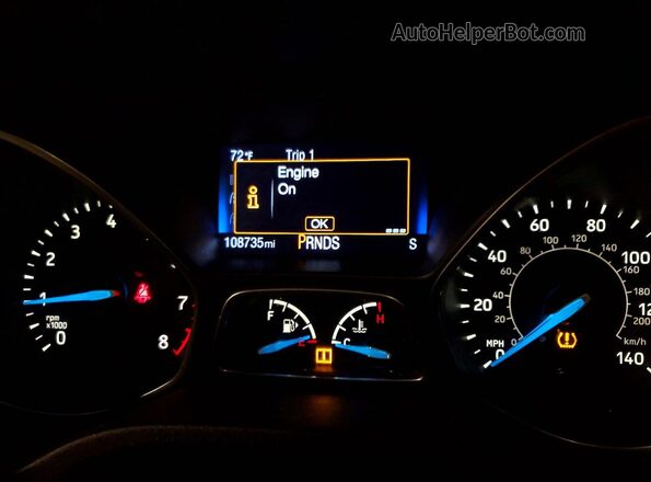 1FADP3F24GL391854 2016 FORD FOCUS White Instrument cluster view