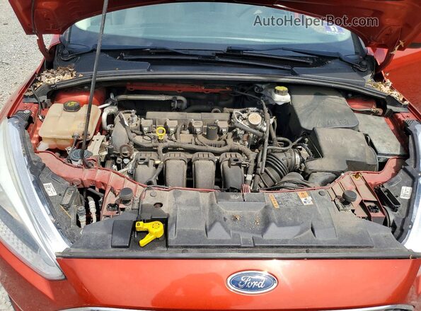 1FADP3F24JL324727 2018 FORD FOCUS Red Vista interior trasera
