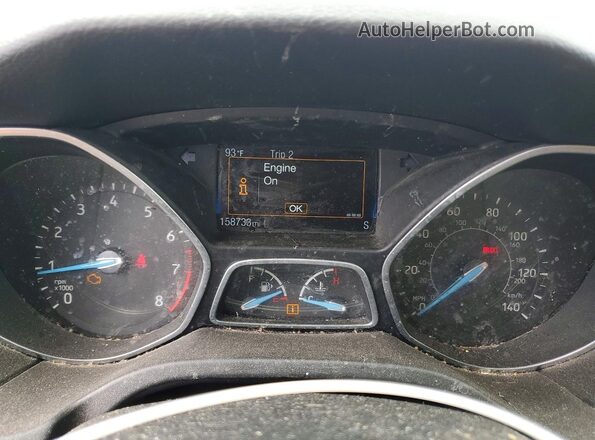1FADP3F25GL377106 2016 FORD FOCUS Black Front interior view