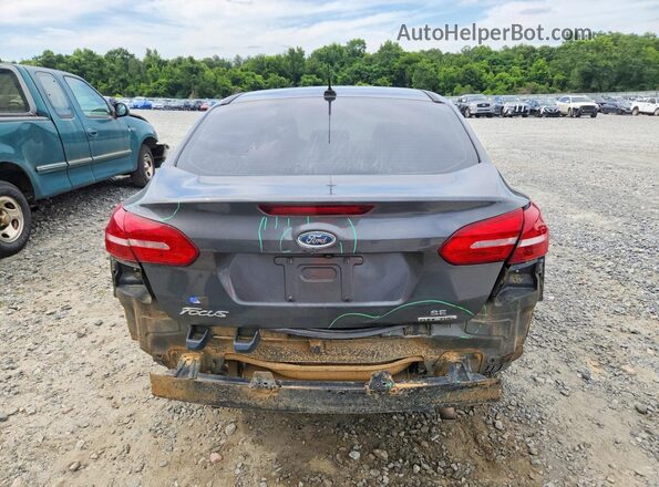 1FADP3F25GL381737 2016 FORD FOCUS Gray Rear view
