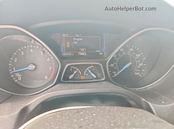 1FADP3F25GL381737 2016 FORD FOCUS Gray Instrument cluster view