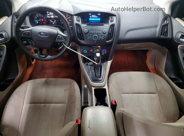 1FADP3F25GL389367 2016 FORD FOCUS Burgundy Вид панелі приладів